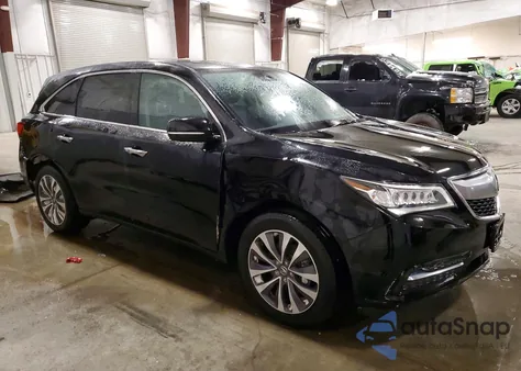 2016 Acura Mdx Technology from USA, damaged, VIN 5FRYD4H46GB050238